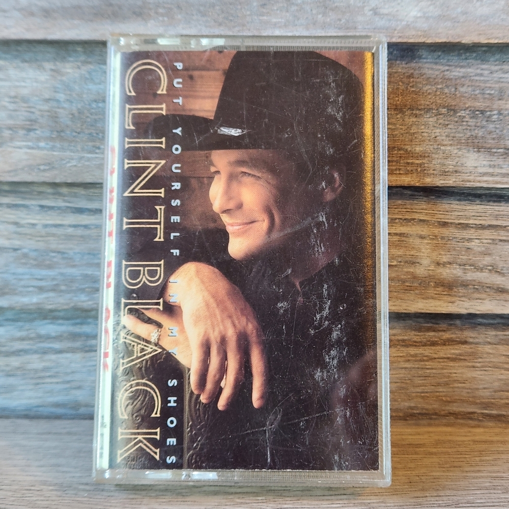 🖤 Clint Black Cassette Tape Country Music
